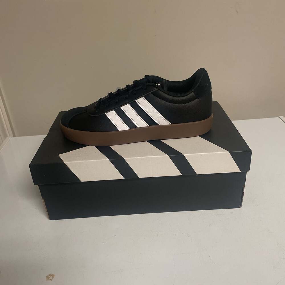 Adidas VL Court 3.0 Black White Gum Sneakers